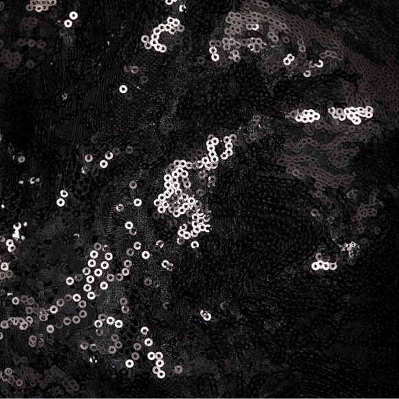 L’AGENCE Women's Frida Embellished Sequined Lace Button-Front Midi Shirtdress - Picture 15 of 16